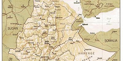 Vechi Etiopia hartă