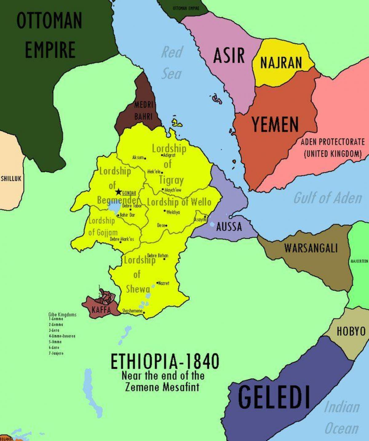 harta imperiului Etiopian