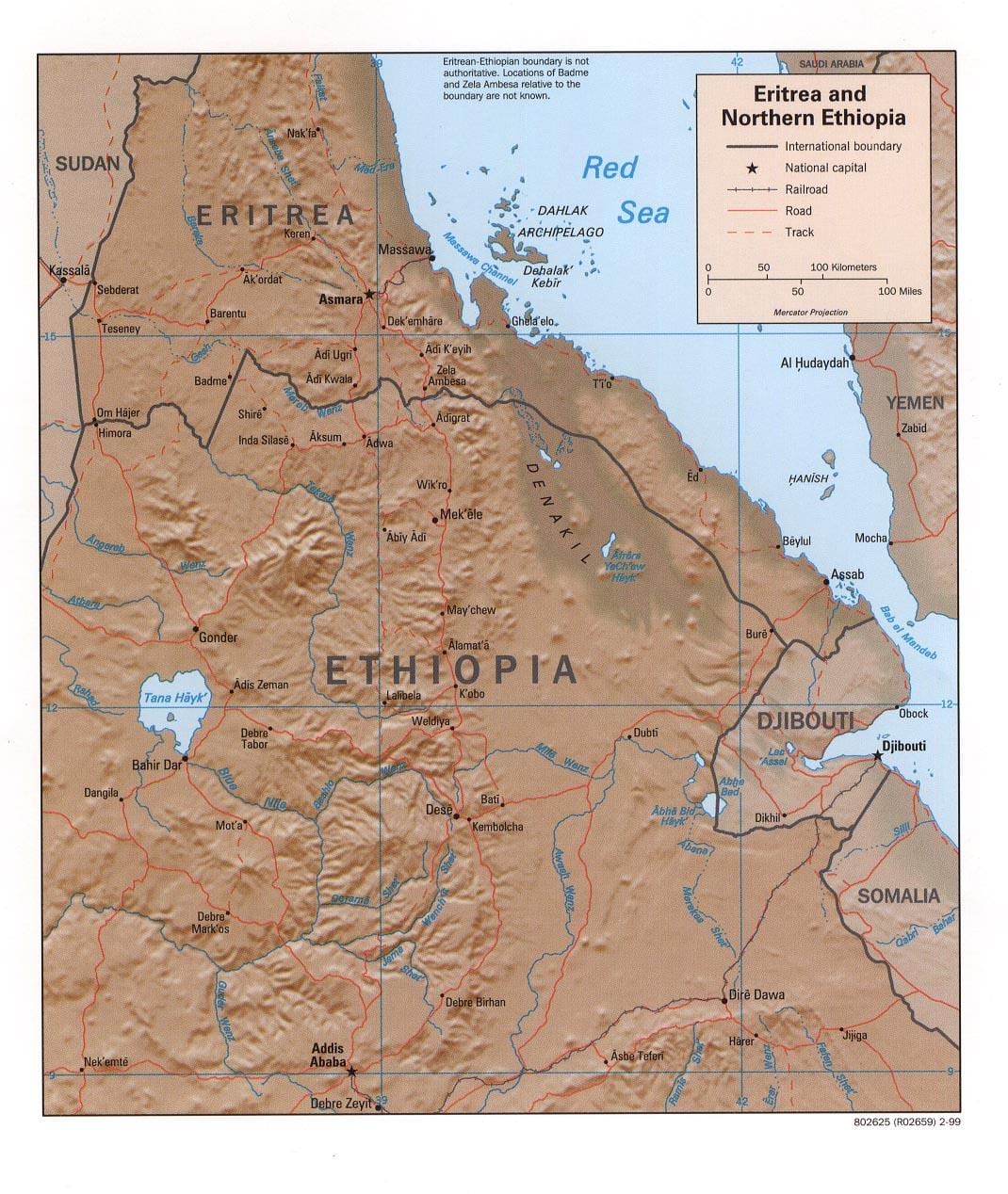 harta de nord, Etiopia