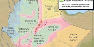 Harta Etiopia climatice