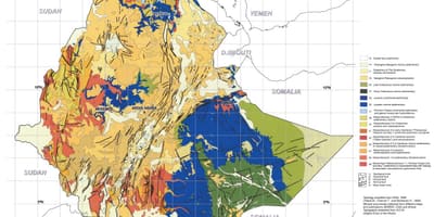 Harta geologică harta din Etiopia