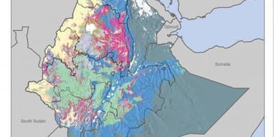 Harta de harta solurilor din Etiopia