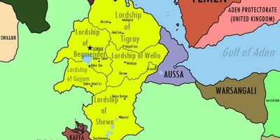 Harta imperiului Etiopian