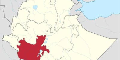 Harta din Etiopia de sud